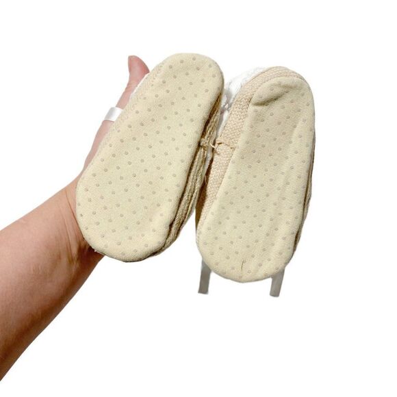 carter's White Lace Ribbon Tie Shoes Infant - Picture 3 of 3